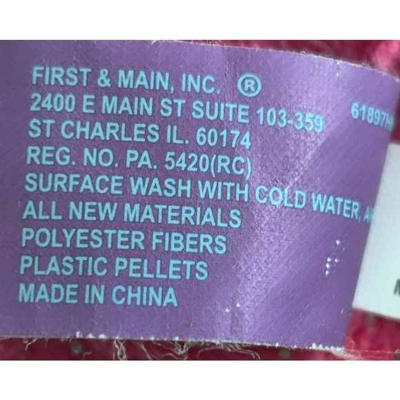 First & Main Fanta Zoo Olivia Owl 7 No. 8504 Pink Glittery Owl Plush Flower - Picture 10 of 11